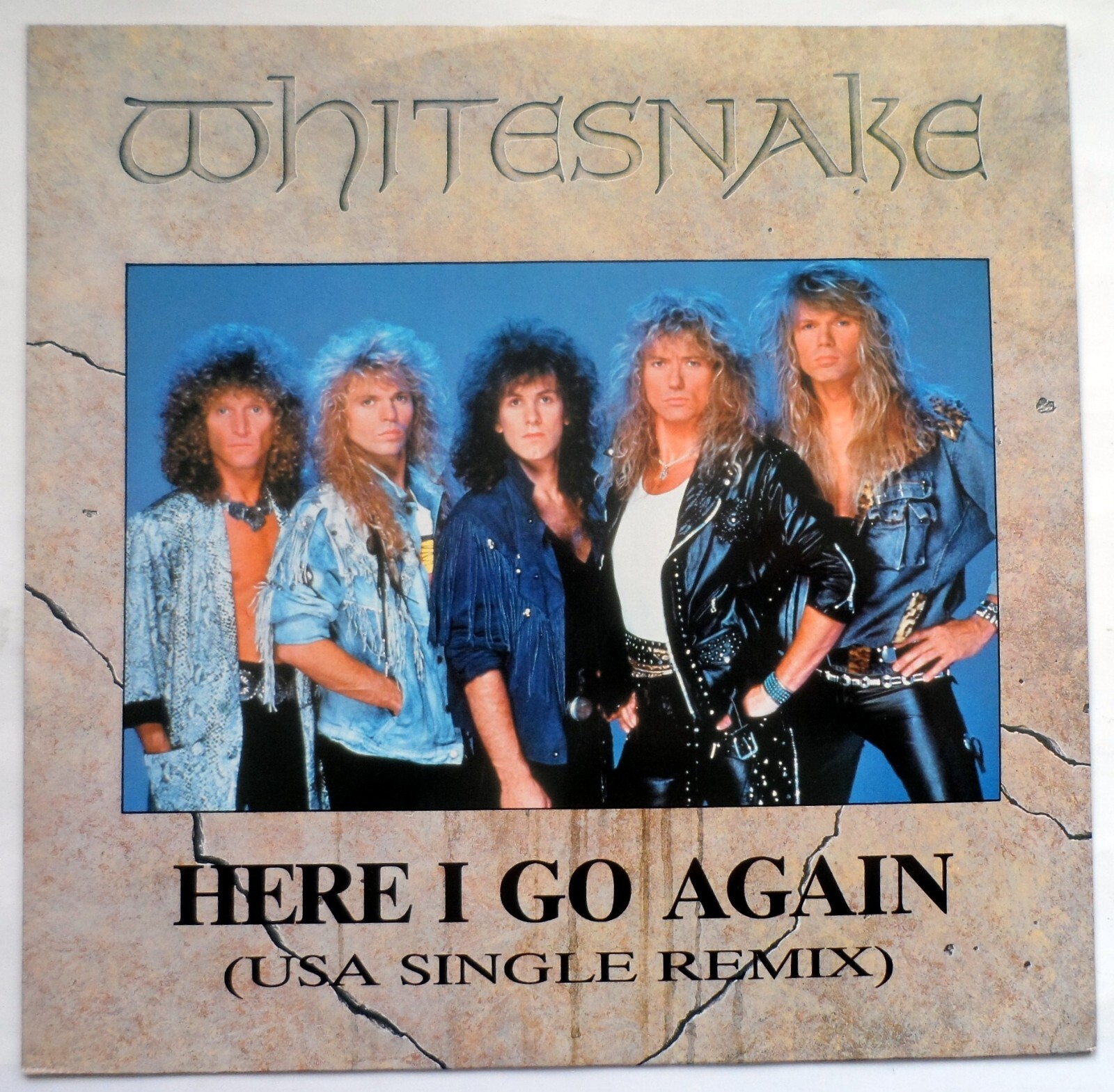 WHITESNAKE - HERE I GO AGAIN (USA SINGLE REMIX) 12"" VINYL 1987 12EM35* VG+/VG+*
