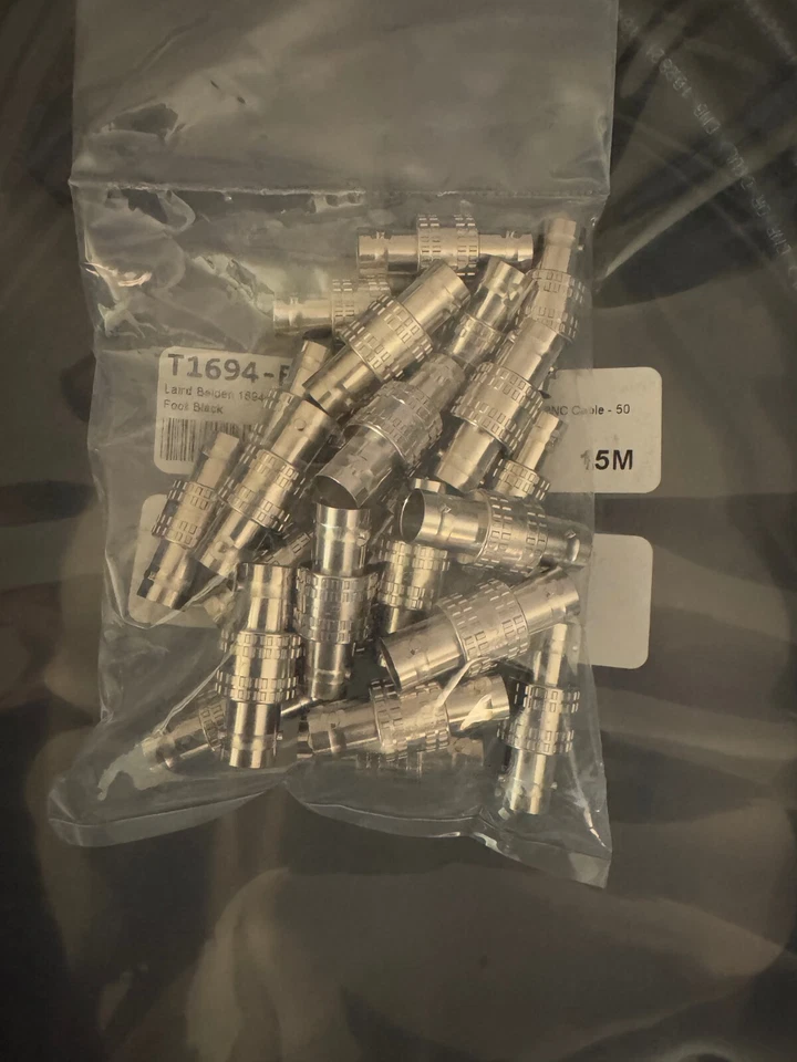 Lot 5x Pack Canare BCJ-JK 12G-SDI 75Ohm BNC Female/Female Barrel Adapter/Coupler - Image 4 of 4