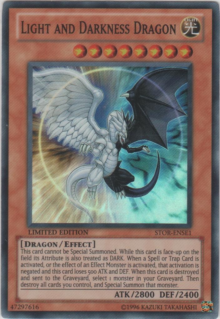 Yugioh! Light and Darkness Dragon - STOR-ENSE1 - Super Rare - Limited Edition Ne