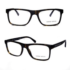 Giorgio Armani AR 7027 5026 Havana 53/17/140 Titanium Eyeglasses Italy - New