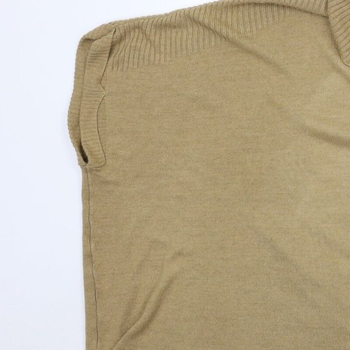 New Look Womens Beige Cowl Neck Acrylic Blend Jumper Size 12 - Picture 9 of 12