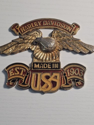 USA Harley Davidson Metal Badge - Picture 2 of 3