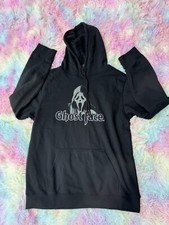 GHOST FACE SCREAM HOODIE sweatshirt Black white Size Large Hooded graphic