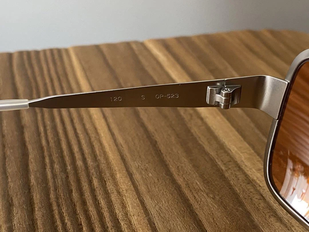 Oliver Peoples OP-523 tyler durden Titanium Brad Pitt Fight Club
