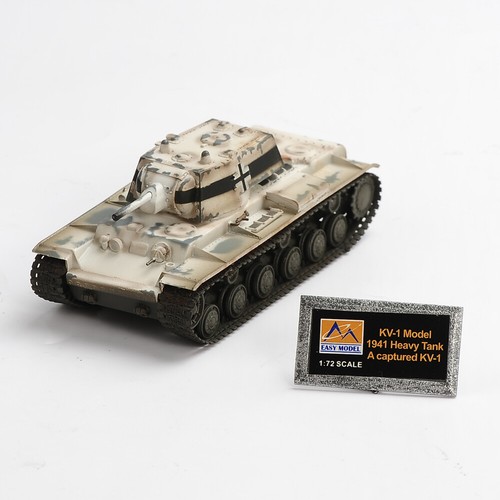 EASY MODEL 1/72 Kv-1 1941 Captured Kv-1 Military Heavy Tank 36278 Vehicle Gifts - Picture 2 of 12