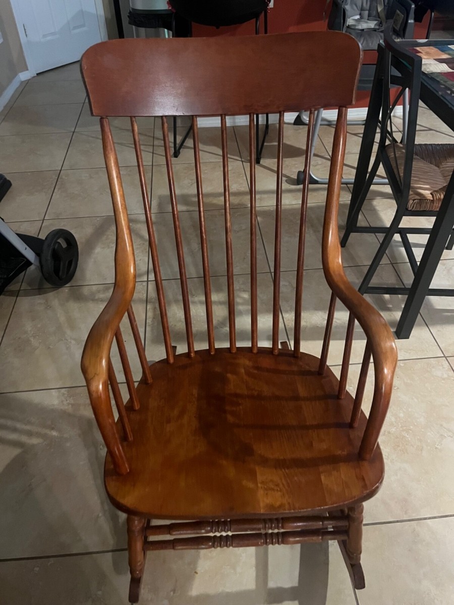 Antique 1867 Bent & Bros Inc Rocking chair. Gardner, MA | eBay