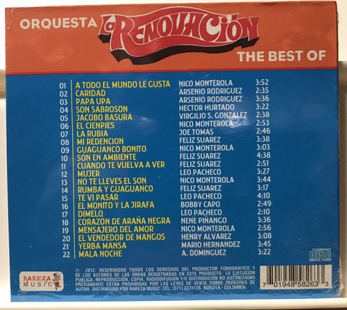 RARE cd SALSA Orquesta La Renovacion Caridad Guaguanco Bonito ❤️araña Negra Muje - Picture 2 of 2