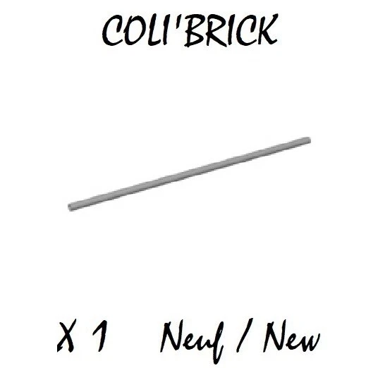 Lego 75c16 - 1x Hose, Rigid 3mm D. 16L / 12.8cm - Gris Light Bluish Gray - NEW