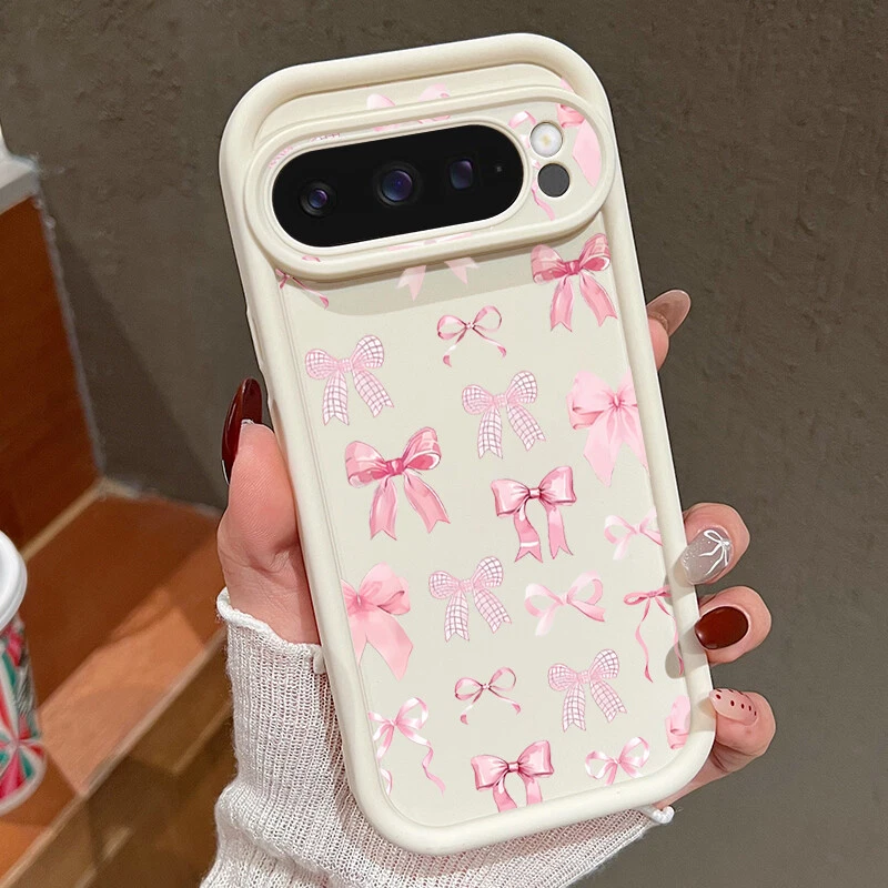 Shockproof Cute Bow TPU Phone Case for Google Pixel 9 Pro XL 8 7 Pro 8A 7A