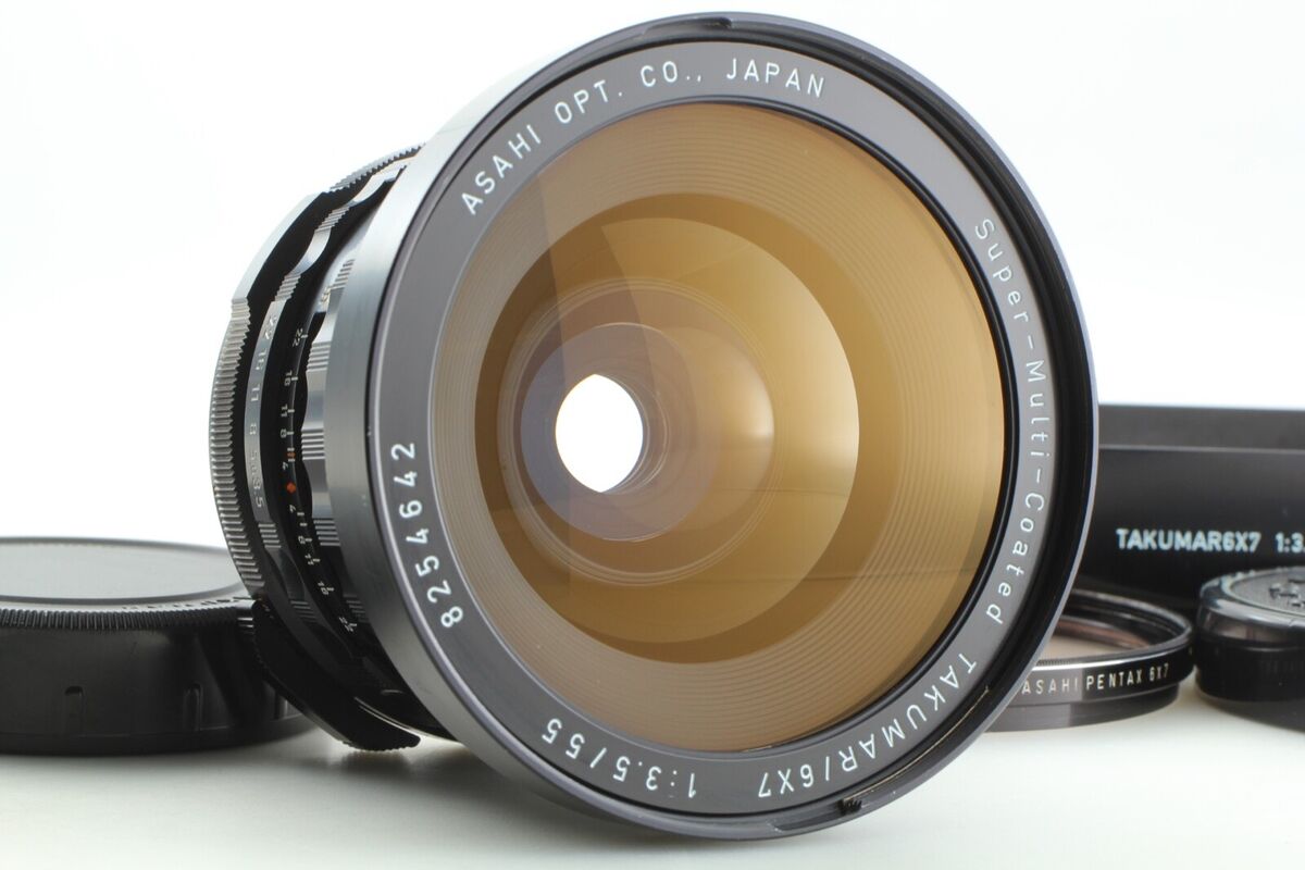 Mint w/Hood 】Pentax 6x7 SMC Takumar 55mm F/3.5 MF Lens for Mint w/Hood 】Pentax 6x7 SMC Takumar 55mm F/3.5 MF Lens for