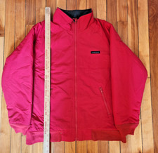 Lands' End - Red Lined Nylon Shell Jacket, Excellent Condition Mid 2000s Youth L