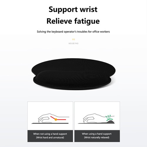 Wrist Rest Pad Keyboard Pad Ergonomic Support Pad Foldable Keyboard Wrist Rest - Photo 3/19