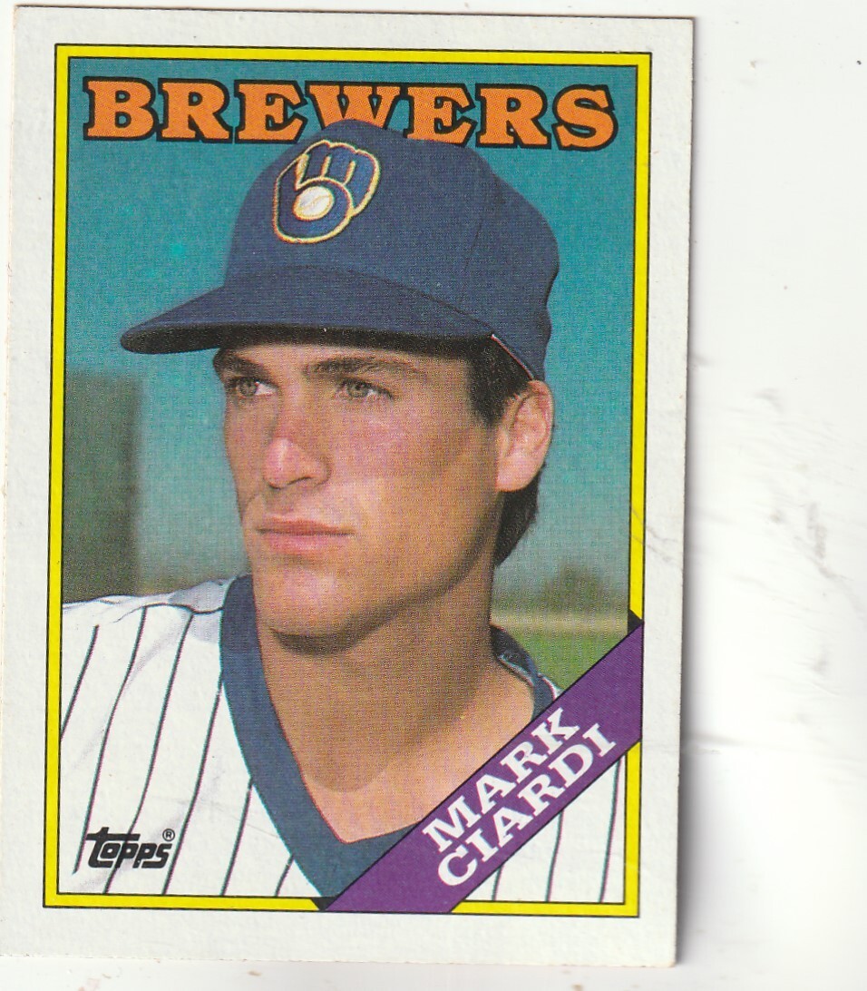 FREE SHIPPING-MINT-1988 Topps Mark Ciardi Milwaukee Brewers #417