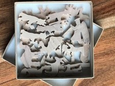 Natural Mini Advent Nativity Set Hand Cut Wooden Christmas Miniature Toy