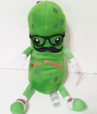  Mr. Pickle Plush Stuffed Toy Fiesta Brand Large Green 15'' Legs Glasses NWT