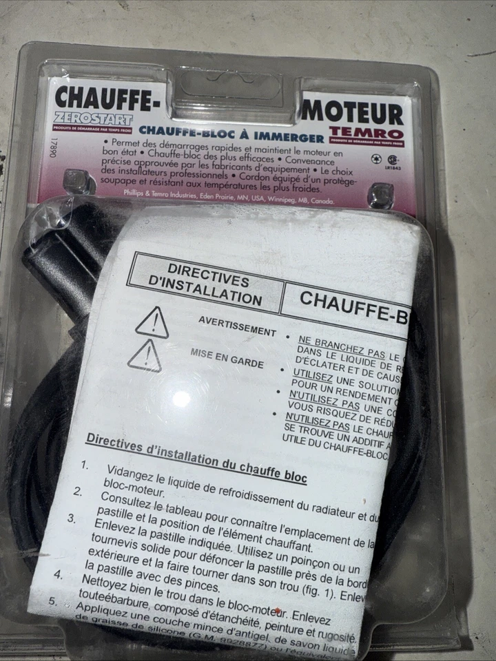 Aquecedor de motor-OHV Zerostart/Temro 3100054 - Imagem 3 de 4