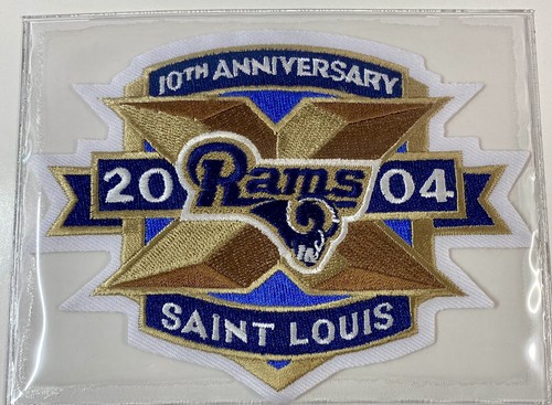 *BRAND NEW* Willabee & Ward NFL 10th Anniversary St Louis Rams Patch 2004 - Picture 2 of 3