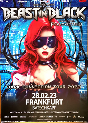 BEAST IN BLACK  2023 FRANKFURT - orig. Concert Poster - Konzert Plakat - DIN A1
