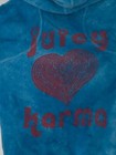 NWT Juicy Couture Blue Terry Short Sleeve Hoodie Size 4 Toddler — photo 4