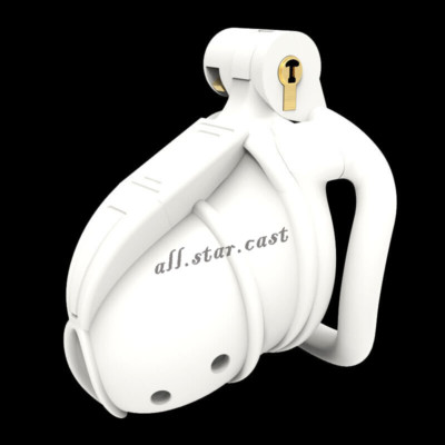 New Male Chastity Device 3D Print Jurassic Design Breathable Locking Cage