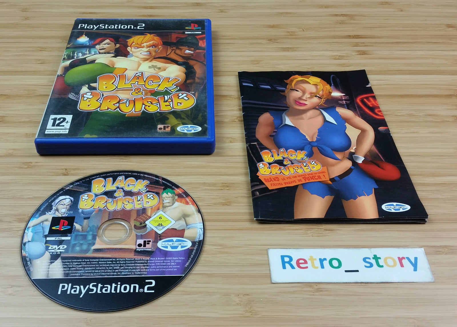 PS2 Black & Bruised PAL