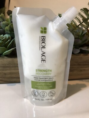 NEW Matrix Biolage Strength Recovery Deep Treatment Pack 3.4oz For Damaged Hair