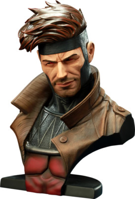 Versiegelt Gambit Legendary Maßstab Büste Statue X-Men Figur Rot (Sideshow 2011)