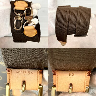Auth LOUIS VUITTON Monogram Satellite 53 Travel Bag M23356 Brown