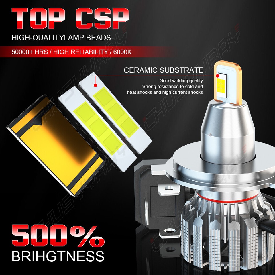 DOT 2pcs 7" inch Round LED Headlights Hi/Lo Halo DRL for Dodge Dart 64