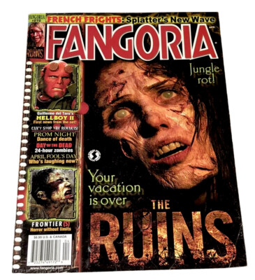 FANGORIA #272 Magazine April 2008 The Ruins / Hellboy II / Frontiers / Zombies
