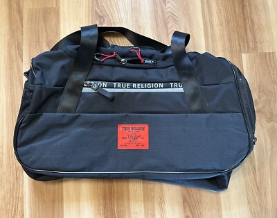TRUE RELIGION トゥルーレリジョン ボストンバッグ True Religion Crossbody Black Duffle Bag Premium Tulo TR101809