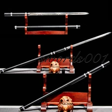 High Manganese Steel Blade Martial Arts Stick Sword Kung Fu Jian Long Staff