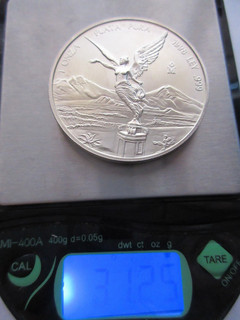 Silbermünze 1 oz Libertad 1998 Plata Pura .999 Feinsilber