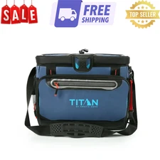 Titan by Arctic Zone 30 Can Zipperless Soft Cooler, Ocean Blue, 25 QT