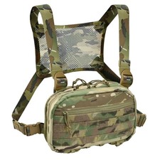 Chest Rig with Concealed Holster, Chest Bag for Men,Molle EDC Tactical Vest C...