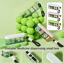 4 Compartment Medicine Box Portable Compartments Box Medication Storage Mini Box