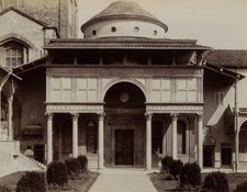 FRATELLI ALINARI (XIX secolo), Cappella Pazzi, Santa Croce, Firenze, 1880 circa, Albumina