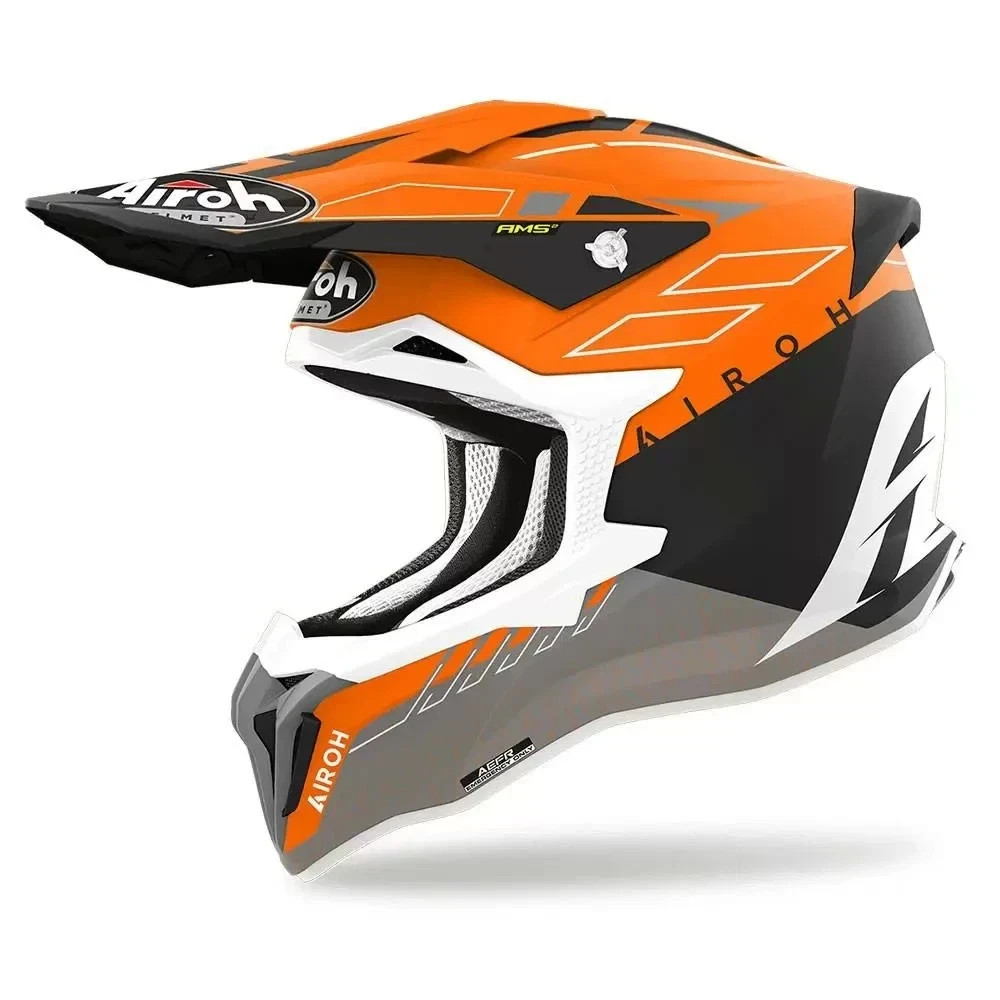 Airoh Strycker Skin Orange Matt X-Large Off-Road Motorcycle Motocross MX Helmet
