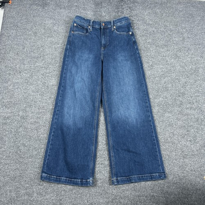 #ad Gap High Stride Wide Leg Jeans Womens 8 29x29 Medium Wash Blue High Rise Stretch $21.99