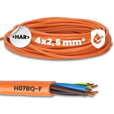 10 metre lap cable 00136323 ÖLFLEX 550 P/H07BQ-F 4G2.5 construction site cable PUR