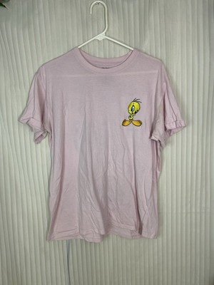 Looney Tunes Tweety Bird Graphic T Shirt Pink XL Cartoon Tee