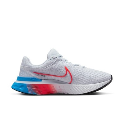 Size 9 - Nike React Infinity Run Flyknit 3 Grey Bright Crimson W