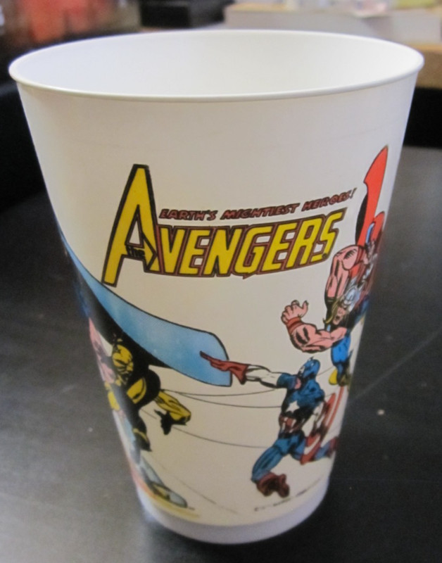 Marvel Comics 7-11 Slurpee Cup-Avengers vs The Stranger wraparound art