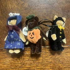 Boyd’s T.F. Wuzzie Jointed Miniature Teddy Bear Collection With Tags Excellent