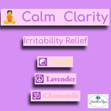 Calm Clarity-Irritability Relief Essential Oil Blend 5ml Dropper Aromatherapy
