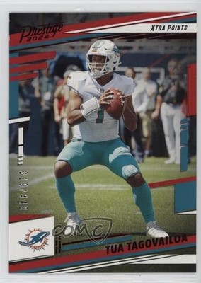 2022 Panini Prestige Xtra Points Red 218/449 Tua Tagovailoa #180 02v3