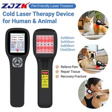 Laser Therapy for Humans Pets Touch Control  4 Wavelength Laser for Pain Relief