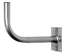 Staffa per parabola satellitare da palo/ringhiera 35x25