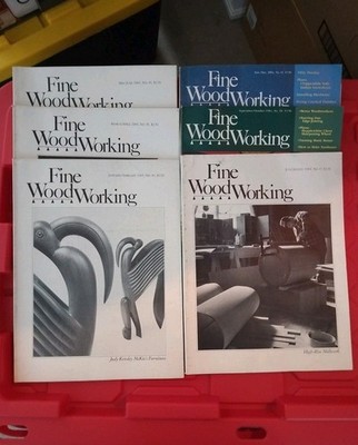 Taunton's Fine Woodworking Magazine 1984 Complete Year 6 Issues B/W Color 