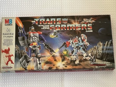 The Transformers 1986 Vintage Brettspiel von MB, fehlende Würfel & einige abgebildete Schäden